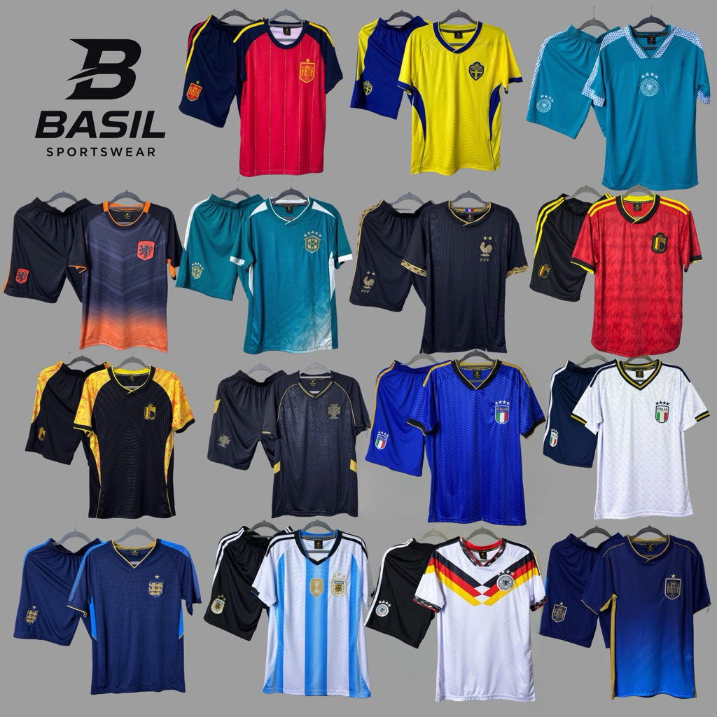 Quần áo bóng đá, bộ đồ đá banh NEW thun lạnh đội tuyển Basil Sport