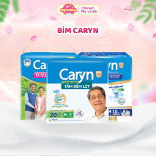 Tã dán quần đệm lót người già Caryn M L XL Lõi bông cao cấp thấm hút mỏng nhẹ, cho bề mặt luôn khô thoáng