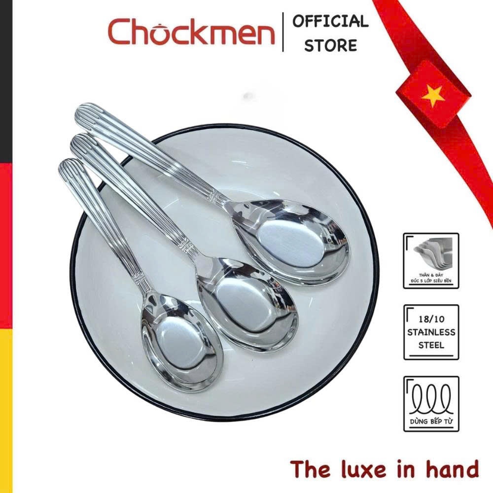 Thìa Inox Kinsgem By Chockmen Inox 316 Thìa Ăn Cơm Thìa Phở THÌA VUÔNG SỌC