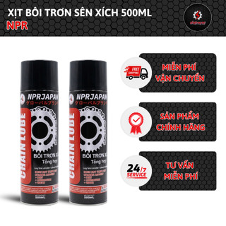 Dưỡng sên xe máy - Mỡ bò xịt bôi trơn chi tiết cơ khí chống rỉ sét chính hãng NPR JAPAN 500ML