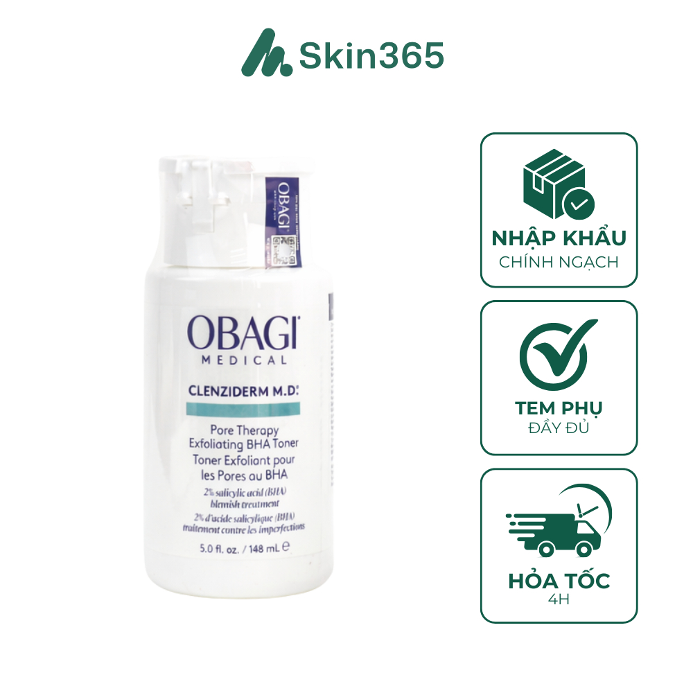 Toner BHA OBAGI Medical Clenziderm M.D Pore Therapy Exfoliating BHA 148mL