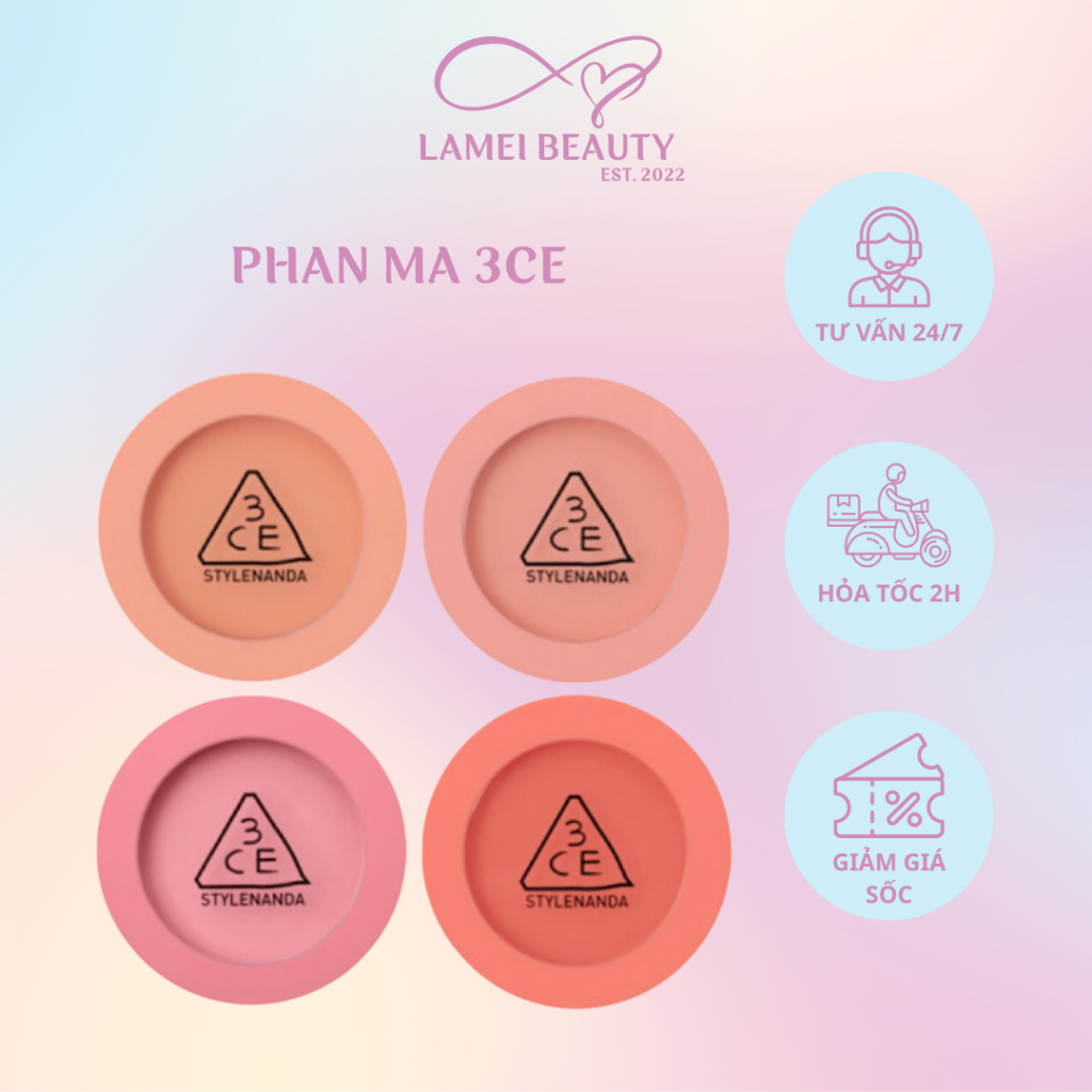 Phấn Má Hồng 3CE MOOD RECIPE FACE BLUSH Phấn Má 3CE - Lamei.Beauty