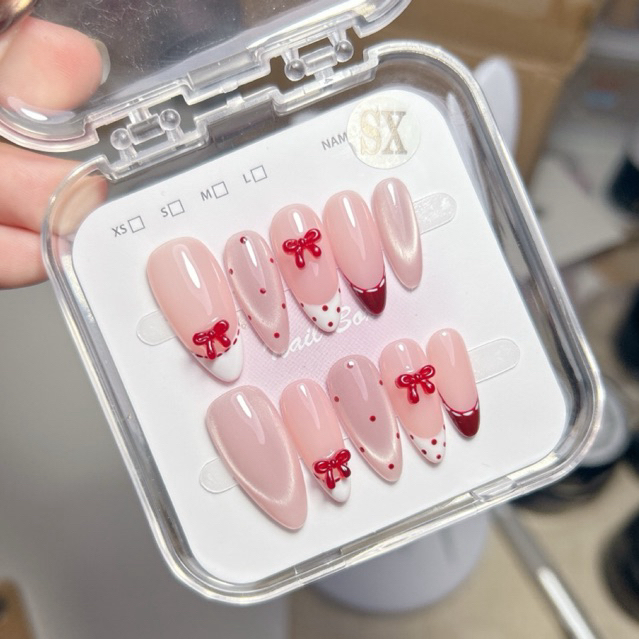M78 nailbox thiết kế đính nơ