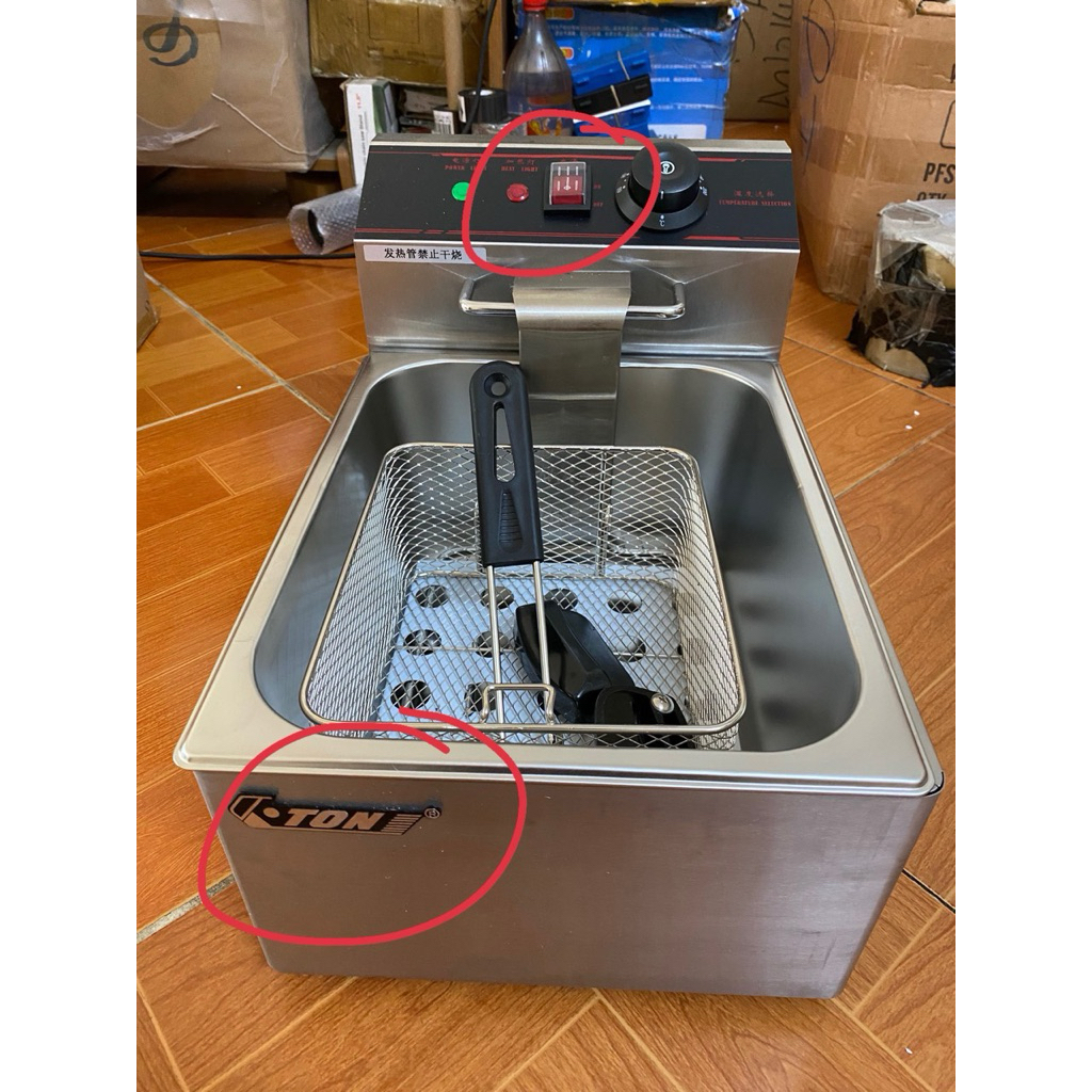 BẾP CHIÊN NHÚNG ĐIỆN CHĨNH HÃNG ETON 6 LÍT ( BẢO HÀNH 1 NĂM )