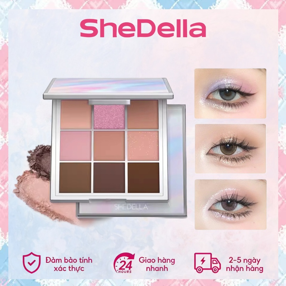 SHEDELLA Bảng Phấn Mắt 9 Ô Dream Nine Color Eyeshadow Palette