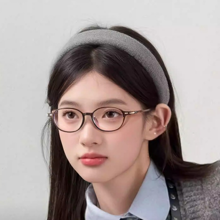 Kính Mắt Gọng Oval Nữ INNI Thời Trang, Gọng Kính Chống Ánh Sáng Xanh Thòi Trang Cho Nữ - Mã 6613