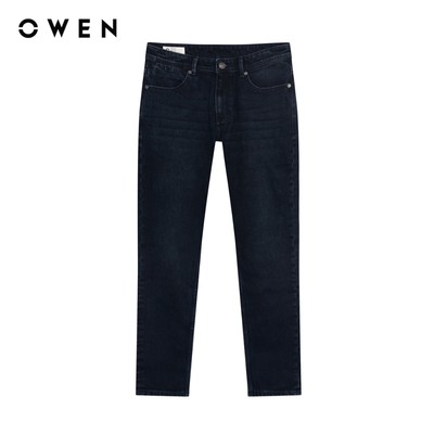 Owen - Quần jeans Regular Fit QJR258010 màu Xanh đậm chất liệu Cotton Spandex