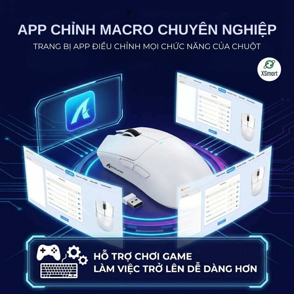 Chuột Gaming Không Dây Attack Shark X11SE 3 Mode Kết Nối Chip PAW3311 22000 DPI Pin Sạc Switch Huano | BigBuy360 - bigbuy360.vn