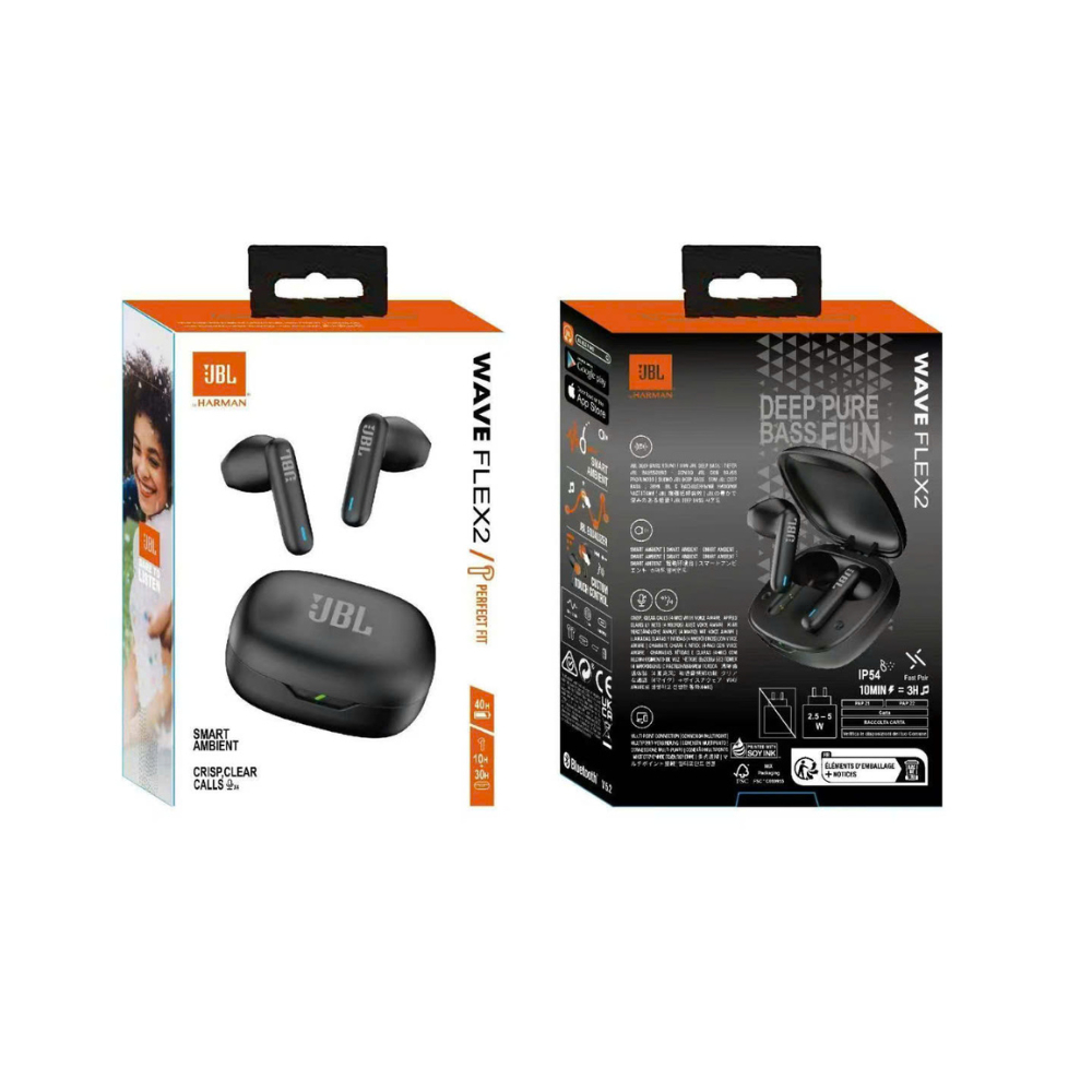 Tai Nghe Bluetooth JBL Wave Flex 2 TWS - Âm Thanh Siêu Bass - Kháng Nước IP54 - Pin 10 Giờ - 4 Micro - Bluetooth 5.3 | BigBuy360 - bigbuy360.vn