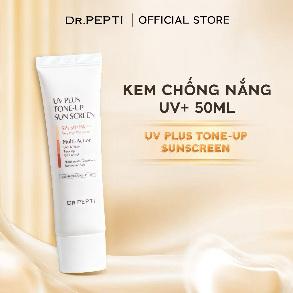 Kem Chống Nắng Nâng Tone Dr.Pepti UV Plus Tone Up Sun Screen SPF 50+ PA++++