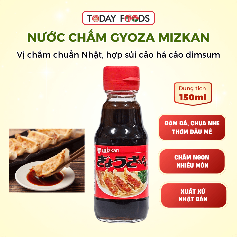 Nước chấm gyoza Mizkan Nhật Bản 150ml - chấm sủi cảo há cảo dimsum