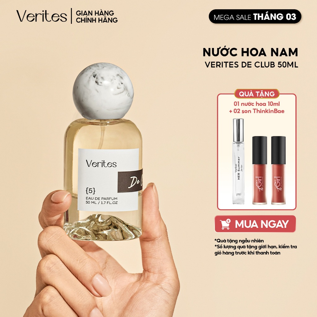 Nước Hoa Nam Verites De Club Cuốn hút, Lịch Lãm, Sang Trọng 50ml