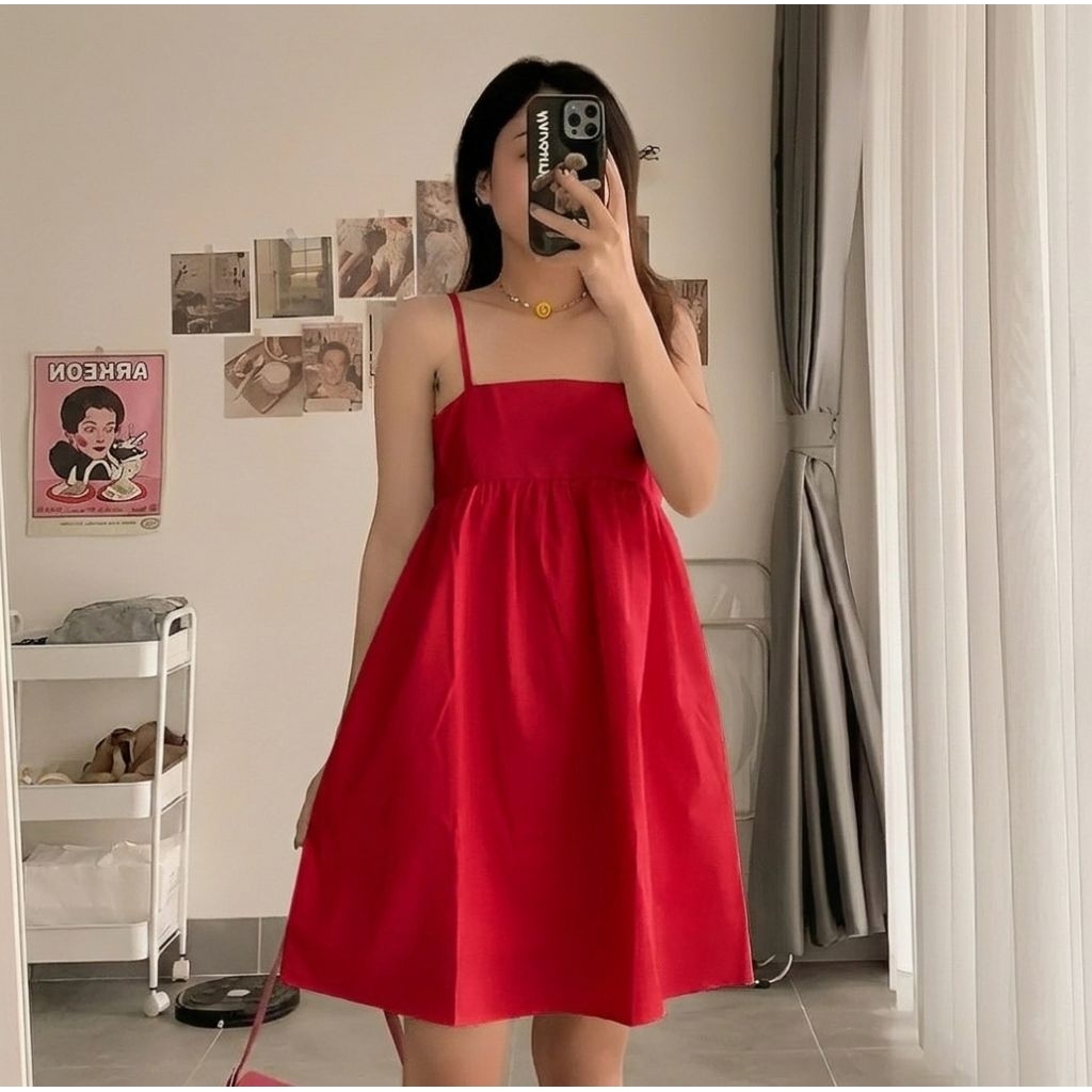 ĐẦM 2 DÂY BABYDOLL NỮ