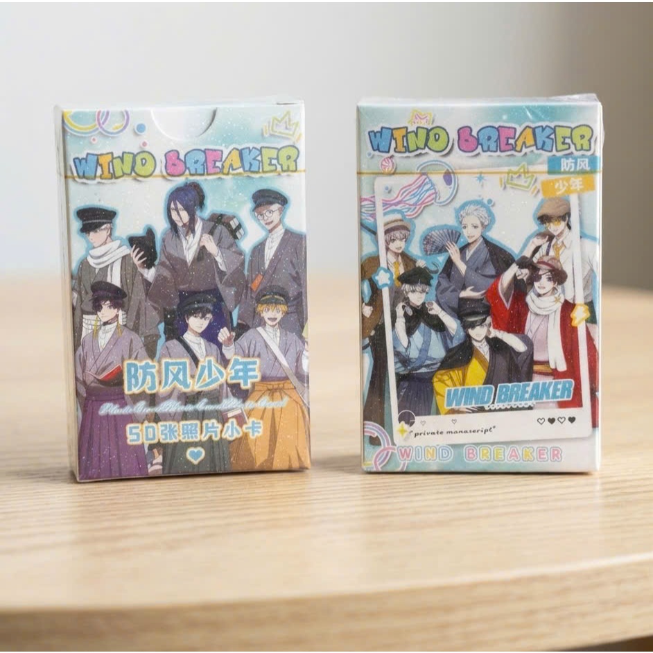 Set 50 Thẻ Ảnh Lomo Card Hologram Wind Breaker anime