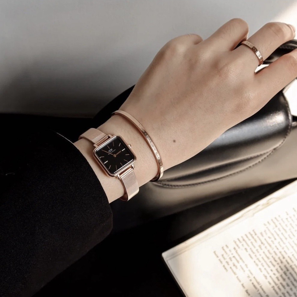 [Authentic] Đồng Hồ Nữ DW Quadro Studio Melrose Black Chính Hãng DW's Watch Saigon