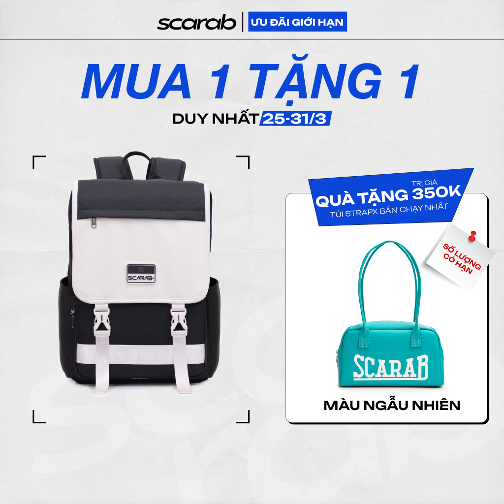 Balo Scarab Tetris Backpack Unisex - Ba lô Đi Học, Đi Làm Vừa Laptop 15.6inch