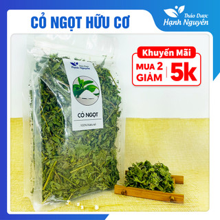 Cỏ ngọt hữu cơ 100g, trà cỏ ngọt, thanh nhiệt, làm trà, đường ăn kiêng - Thảo Dược Hạnh Nguyên