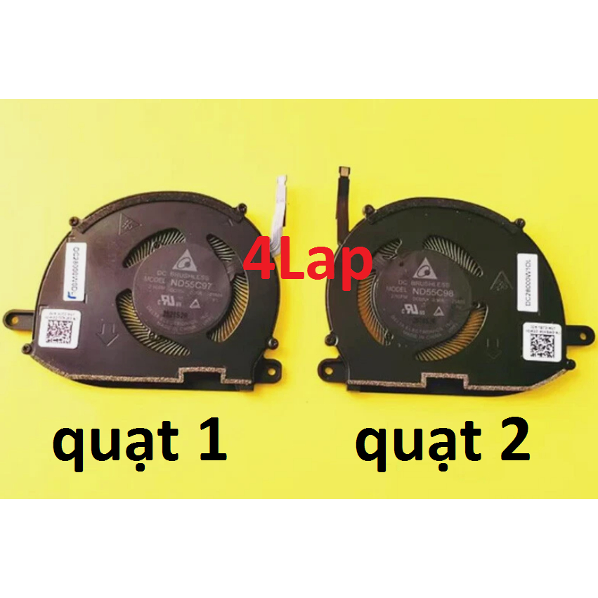 Thay Quạt Tản Nhiệt Fan CPU GPU Laptop Dell XPS 13 Plus 9320 2022