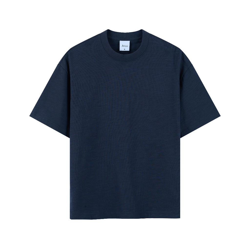 Áo Phông Nam ATINO 100% Cotton Tay Ngắn Form Rộng Thoáng Khí L.4.2804