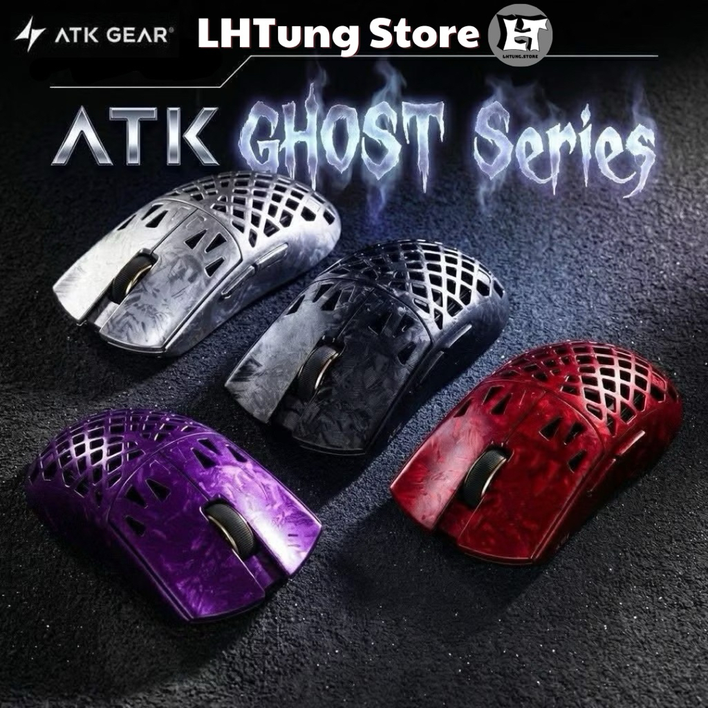 [SẴN GIAO] Chuột không dây ATK GHOST Carbon | Ultimate | Extreme (Tặng kèm dongle 8K) | LHTung Store