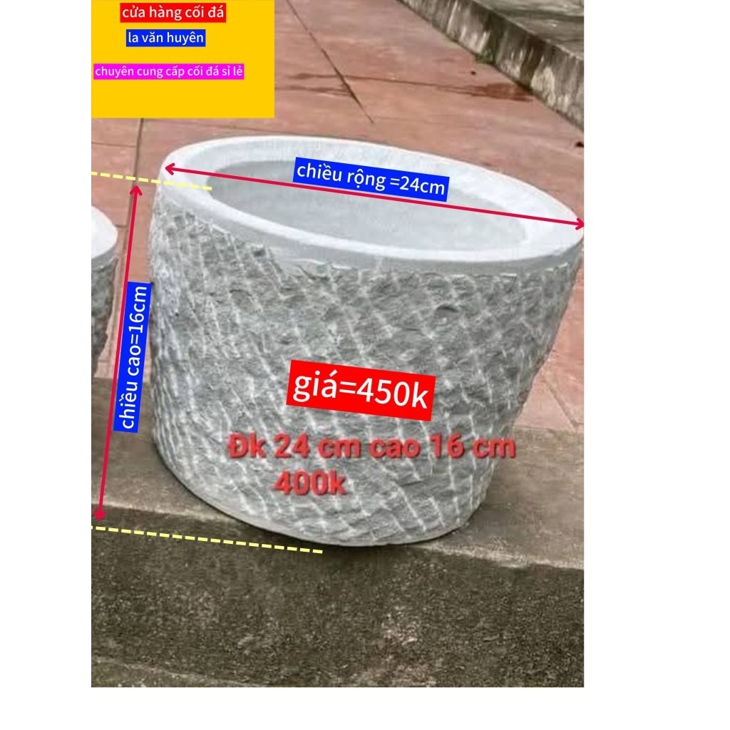 cối đá xanh nguyên khối được làm bằng đá xanh nguyên khối tự nhiên