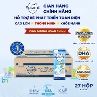 THÙNG SỮA DINH DƯỠNG PHA SẴN APTAMIL KID, APTAMIL SUPER GOLD 180ML DÀNH CHO BÉ TỪ 1 TUỔI