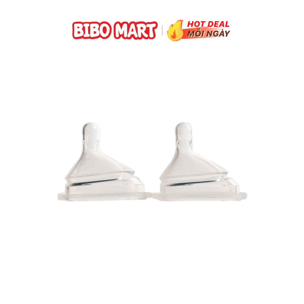 Núm ti Hegen size S hộp 2 cái cho bé từ 1-3 tháng tuổi - Bibo Mart