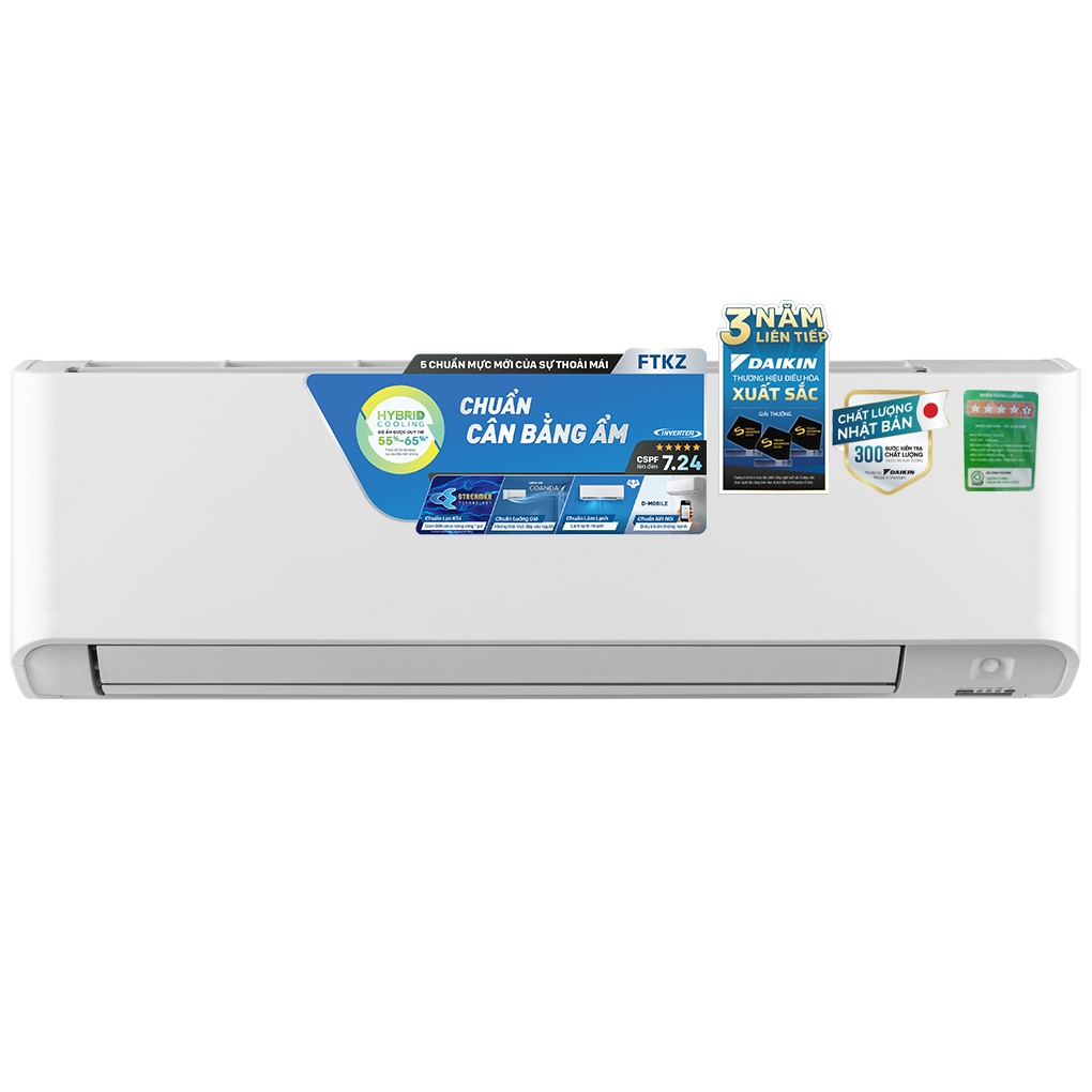 Điều Hòa Inverter 1 chiều Cao Cấp FTKZ25VVMV - 1HP 9000TBU