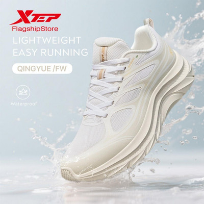【xtep】Qingyue FW | Giày chạy bộ chống thấm nước nữ Xtep giảm chấn, giày thể thao chạy bộ mùa hè, lưới thoáng khí, đế mềm