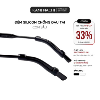 Miếng đệm làm êm tai cho kính bằng silicon siêu bền hình con sâu KAMI NACHI