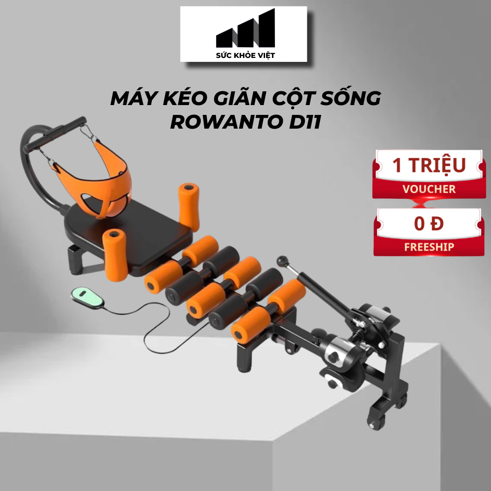 Máy kéo giãn cột sống Rowanto Ultra Mobility D11 MAX, bảo hành chính hãng 2 năm