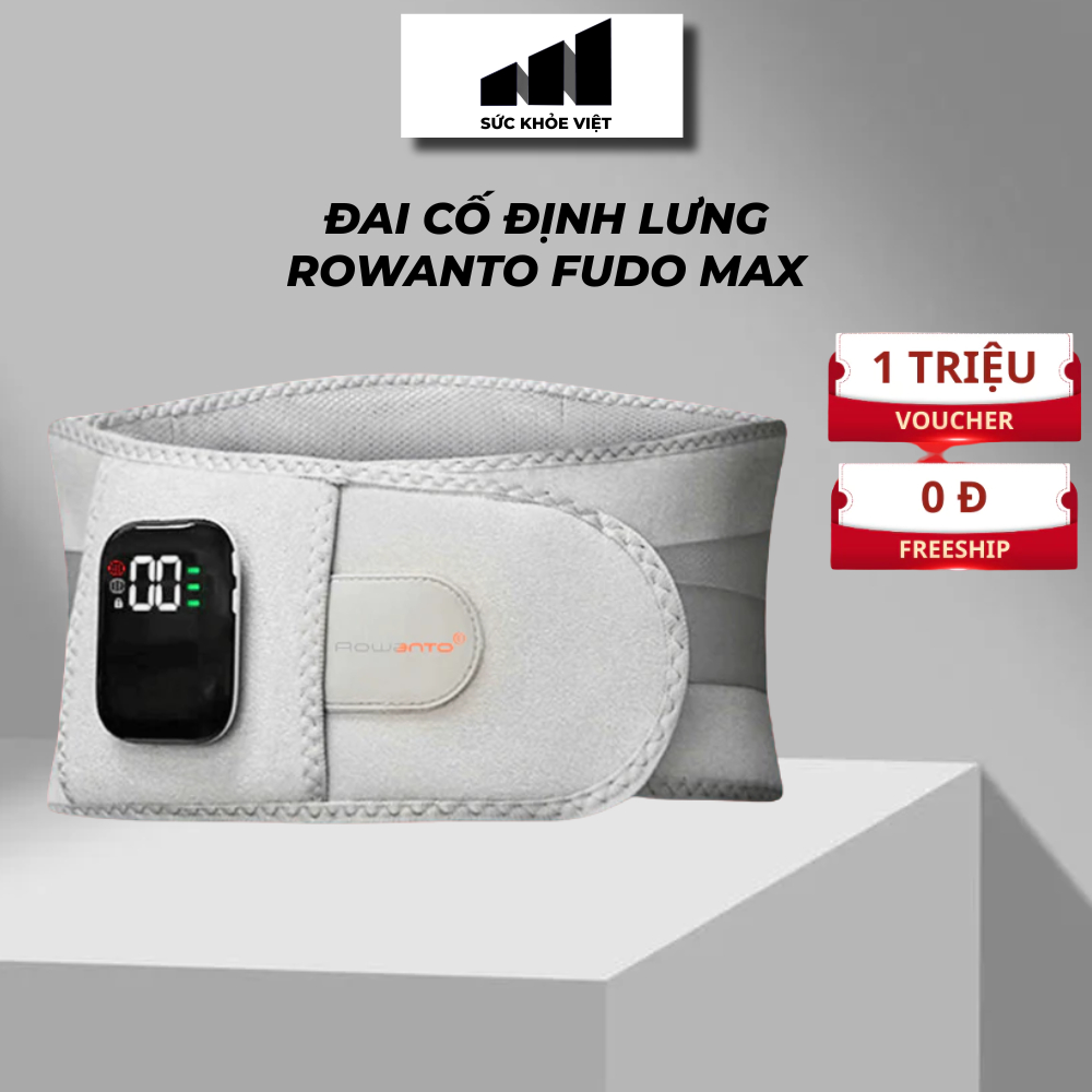 Đai cố định lưng Rowanto Fudo Max, bảo hành chính hãng 1 năm