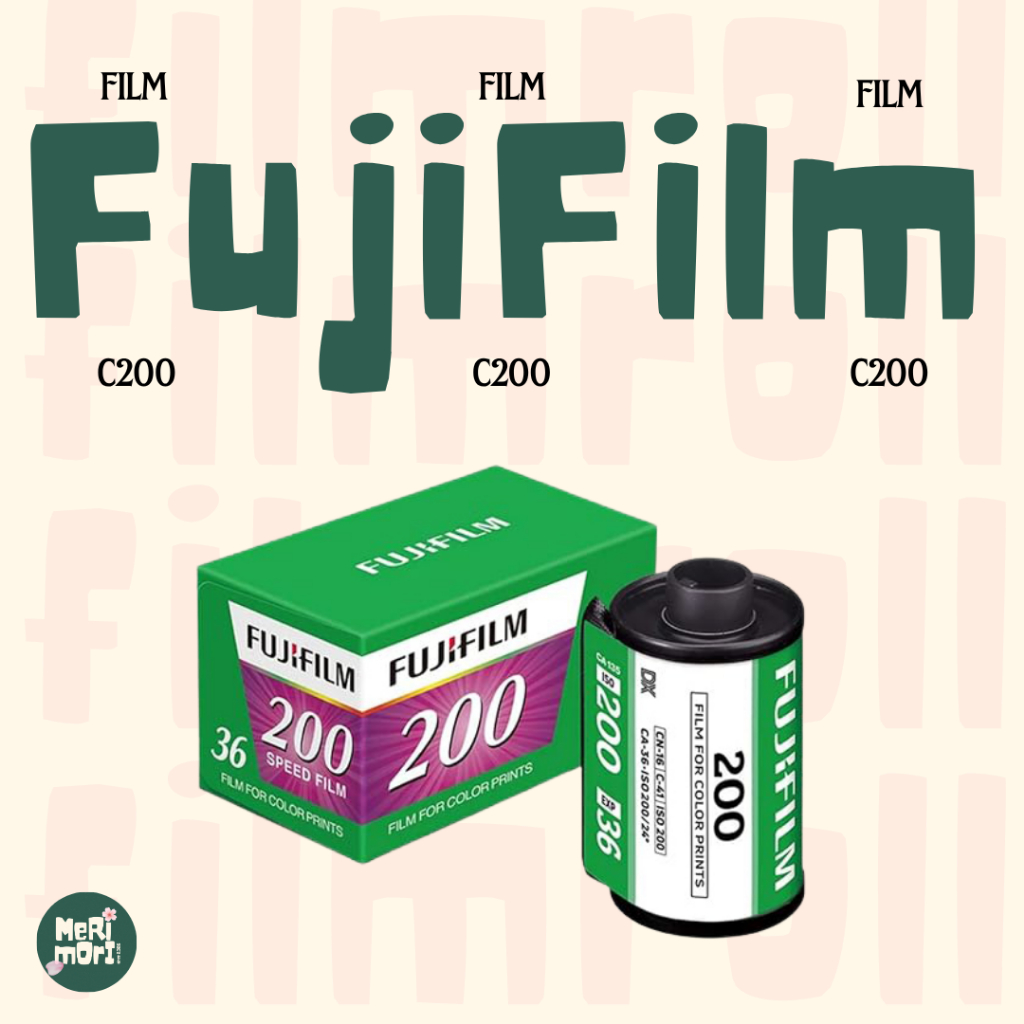 [merimori] Cuộn Film Fujifilm C200 35mm ISO 200 – Film Màu Chụp Ảnh Máy Film
