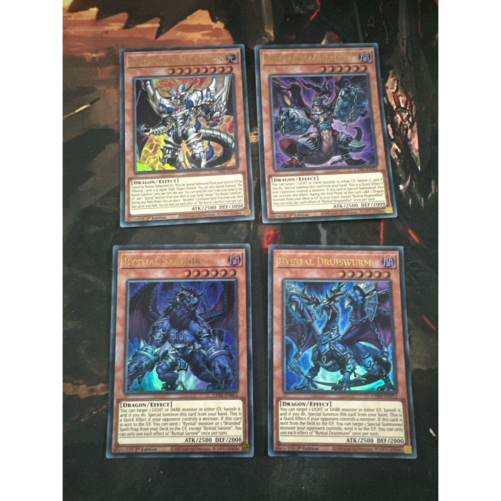 Set 4 Lá Bystial Ultra rare - TCG - Bystial