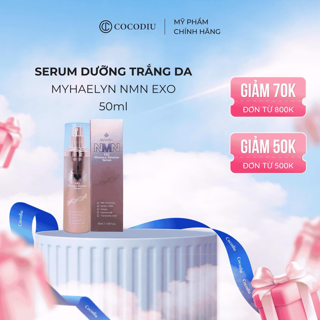 Serum Dưỡng Trắng Da Chống Lão Hóa MYHAELYN NMN EXOSOME 50ml