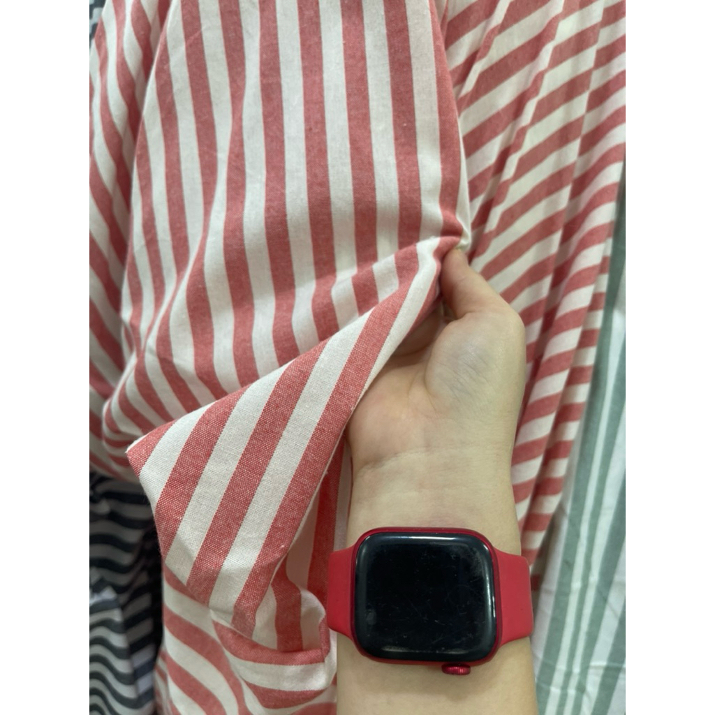 vải linen kẻ xinh Vân Anh shop MT03