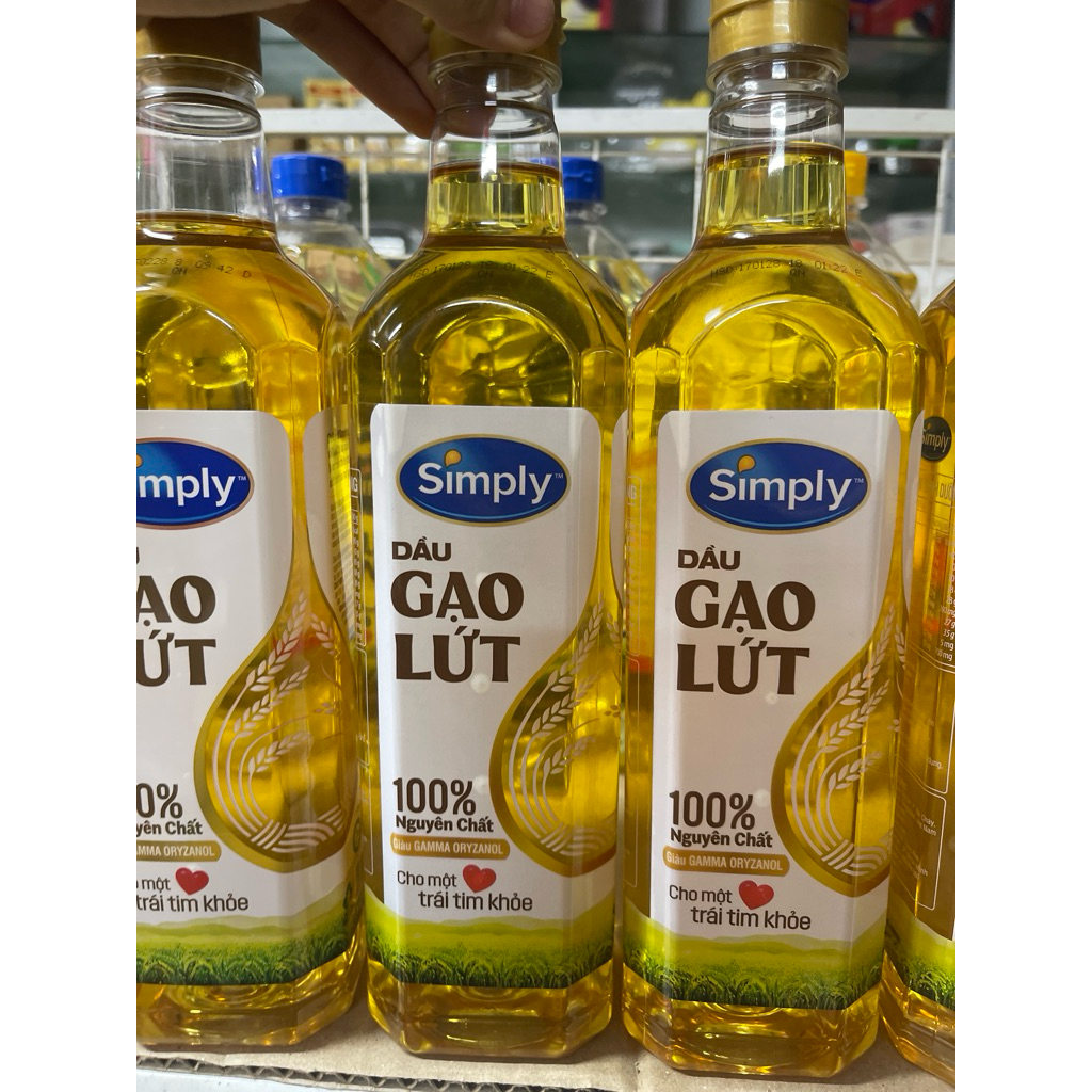Dầu ăn đậu nành simply / gạo lứt / meizan gold / Meizan nành chai 1 lít