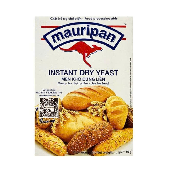 Men khô Instant Dry Yeast Mauri hộp 50g