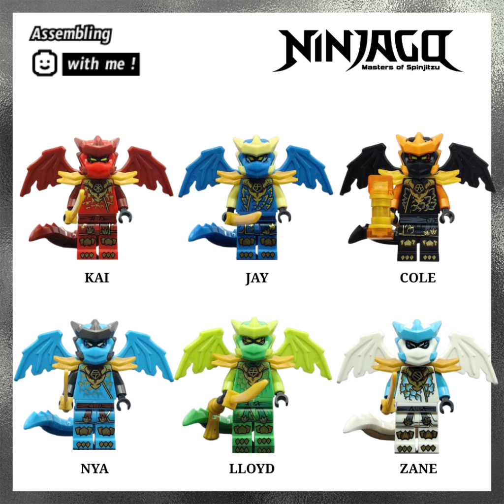 Đồ chơi lắp ráp Minifigure Ninjago Dragon Rising 4 - Các chiến binh Ninja huyền thoại