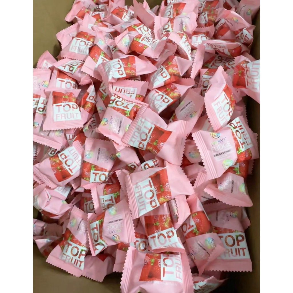 1KG Kẹo dẻo trái cây vị dâu Top Fruit Kẹo dẻo trái cây Top Fruit thơm ngon bố dưỡng