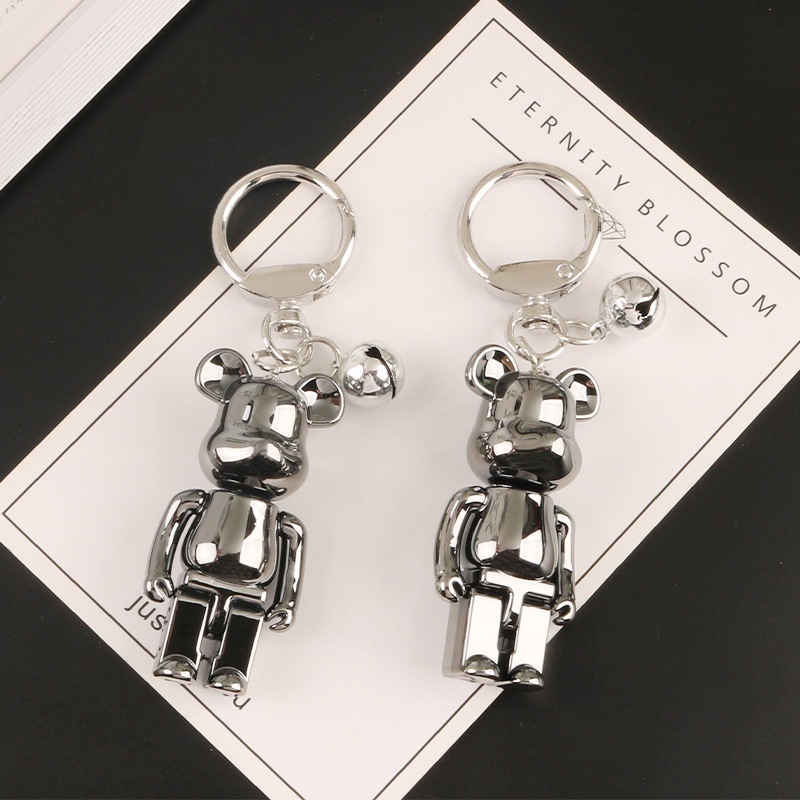Móc khoá gấu Bearbrick treo balo charm phụ kiện gắn trang trí balo túi xách
