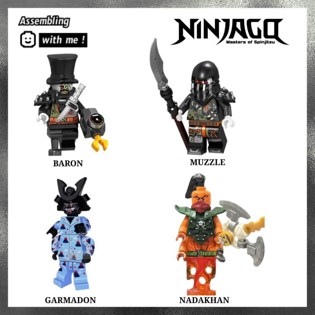 Đồ chơi lắp ráp Minifugre Ninjago các nhân vật phản diện - Season 6, Season 9