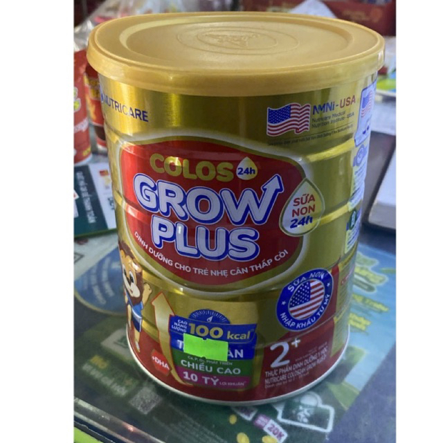 [Nutricare] Sữa bột Colos Grow Plus lon 800g
