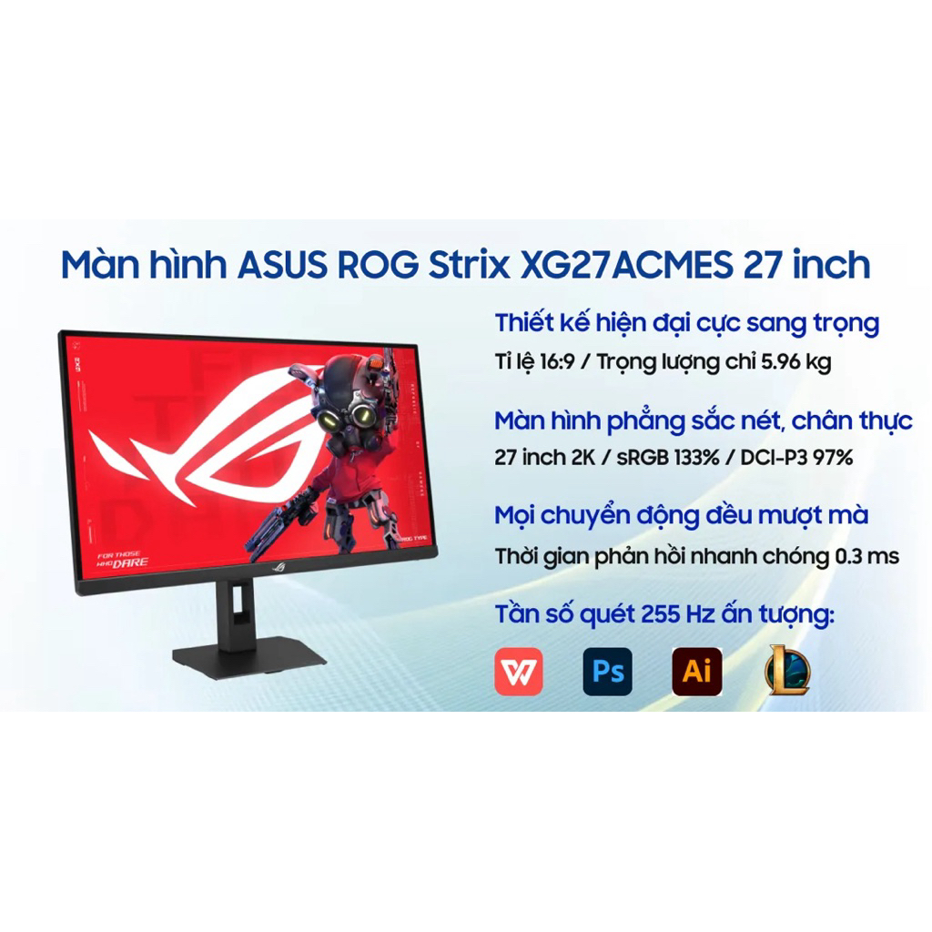 Màn hình Gaming ASUS ROG Strix XG27ACMES 27 inch 2K 255Hz