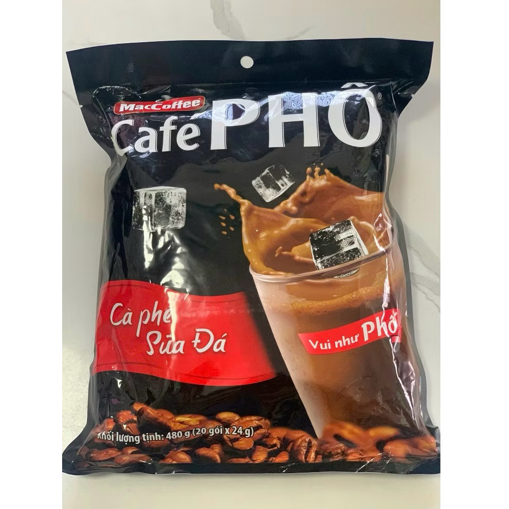 2 THÙNG 60 BỊCH CÀ PHÊ PHỐ SỮA 20S- TỔNG 1200 GÓI CÀ PHÊ ( Bịch 20 gói)