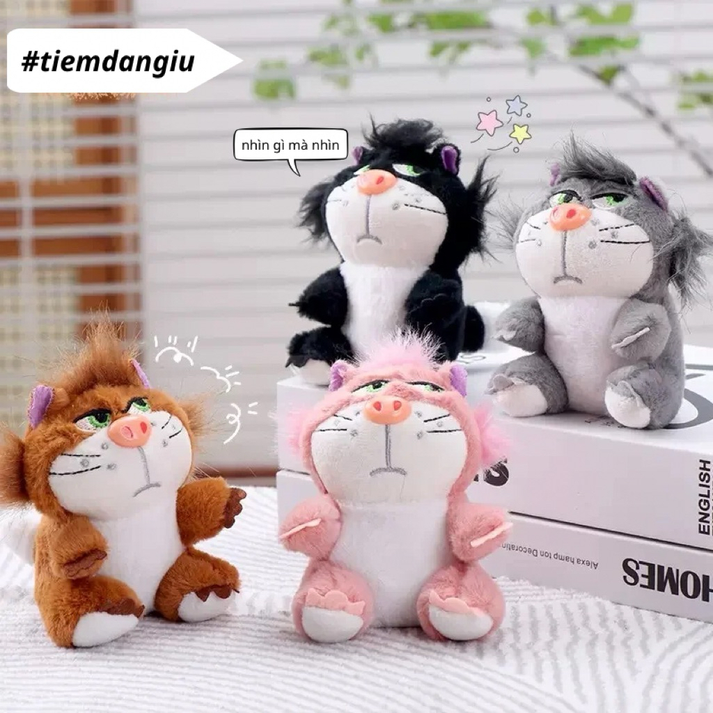 Móc khoá mèo khó ở , mèo Lucifer , mini treo balo _ tiemdangiu