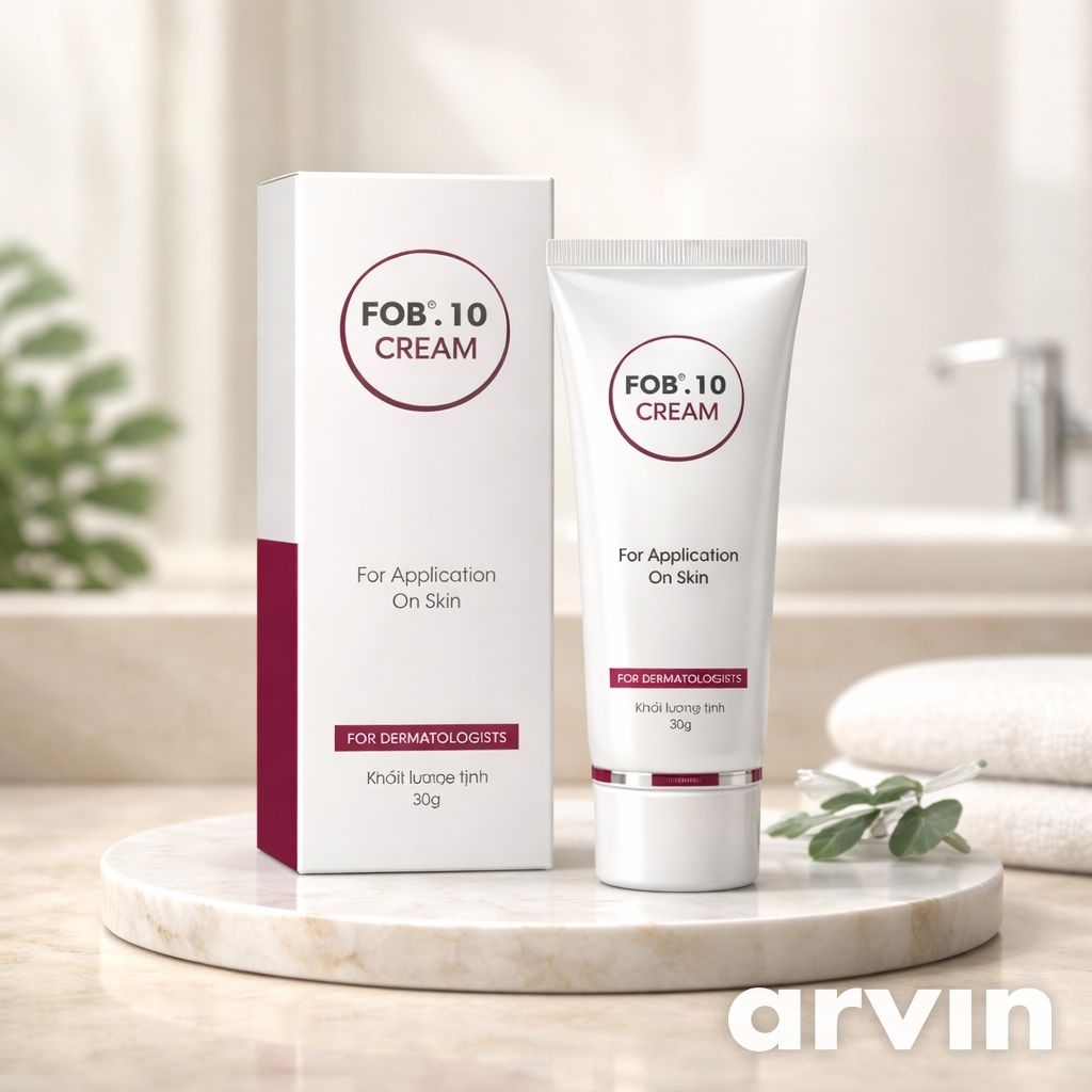 Kem Bôi Da FOB 10 Cream 30g - Chăm Da Tiết Bã, Ghẻ Ngứa, Sẩn Ngứa, Mụn Viêm