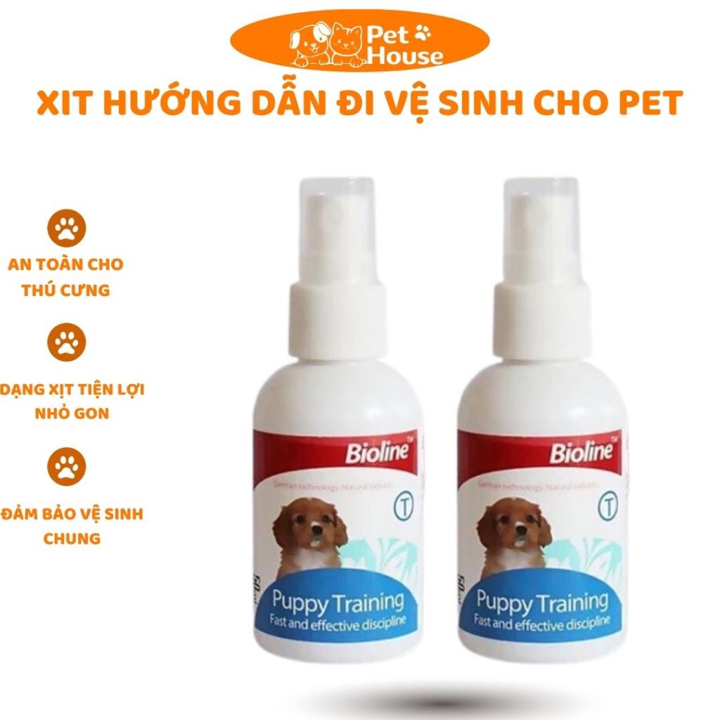 PETHOUSE XỊT ĐI VỆ SINH CHO PET,XỊT HUẤN LUYỆN THÚ CƯNG.Chai Xịt Vệ Sinh Đúng Chỗ Dạy Chó Đi Vệ Sinh