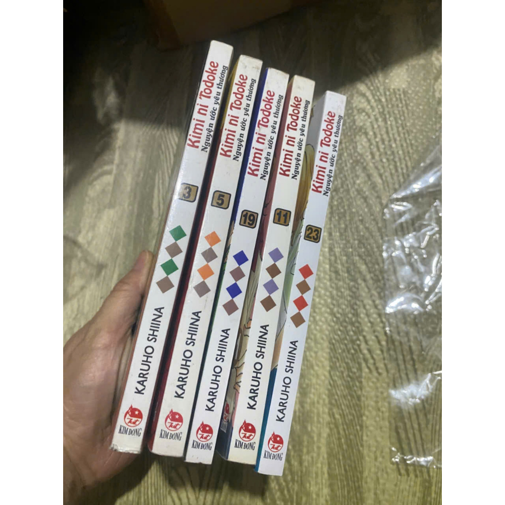 Combo 5q vở tr.tr cũ Kimi Ni Todoke Nguyện ước yêu thương