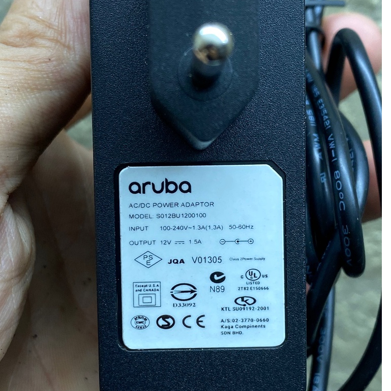 Nguồn 12V 1.5A wifi Aruba 105. 134. 135. 114. 115 chính hãng